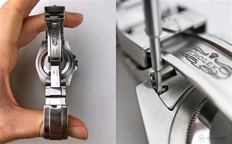 how to adjust rolex bracelet.